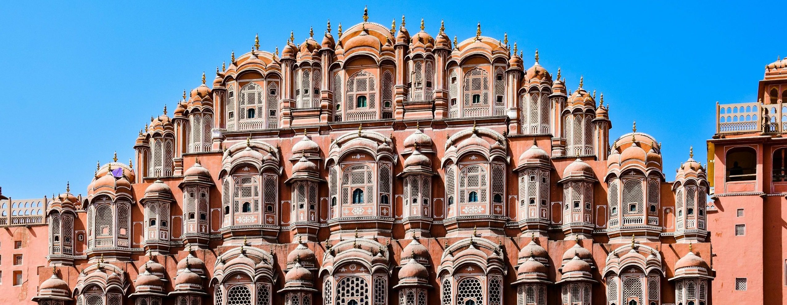 Explore the intricate architecture of Hawa Mahal, a stunning landmark in Jaipur, India.